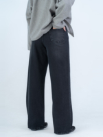 شلوار جین بگ قد 110 مشکی کد 22707 - Image 2