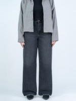 شلوار جین بگ قد 110 مشکی کد 22708 - Image 3