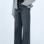 شلوار جین بگ قد 110 مشکی کد 22708