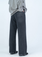 شلوار جین بگ قد 110 مشکی کد 22708 - Image 2