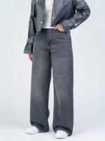 شلوار جین بگ قد 110 مشکی کد 22709