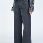 شلوار جین بگ قد 115 دمپا کات مشکی کد 22731