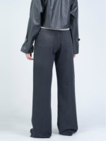 شلوار جین بگ قد 115 دمپا کات مشکی کد 22731 - Image 2