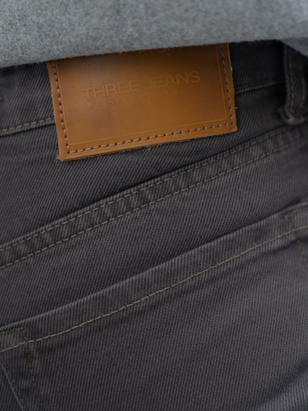 شلوار کتان بگ قد 110 قهوه ای کد 22774 - Image 3