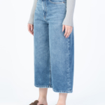 شلوار جین کراپ واید لگ قد 90 کد 22777