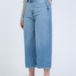 شلوار جین کراپ واید لگ قد 90 کد 22782