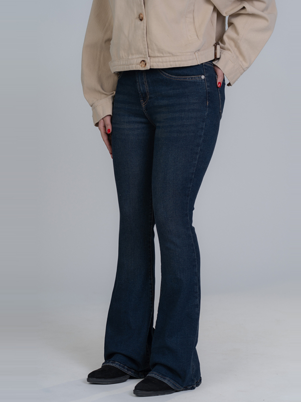 شلوار جین بوت کات قد 110 کش کد 22862 - Image 3