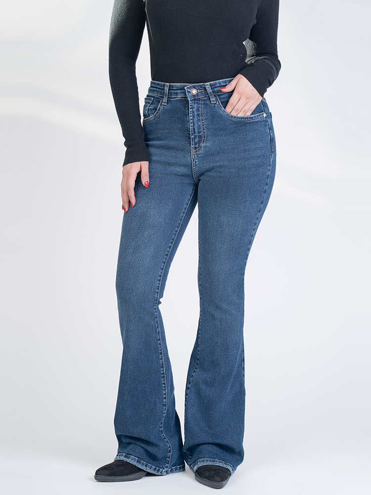 22863 (2) شلوار جین بوت کات قد 110 کش کد 22863 - Image 1