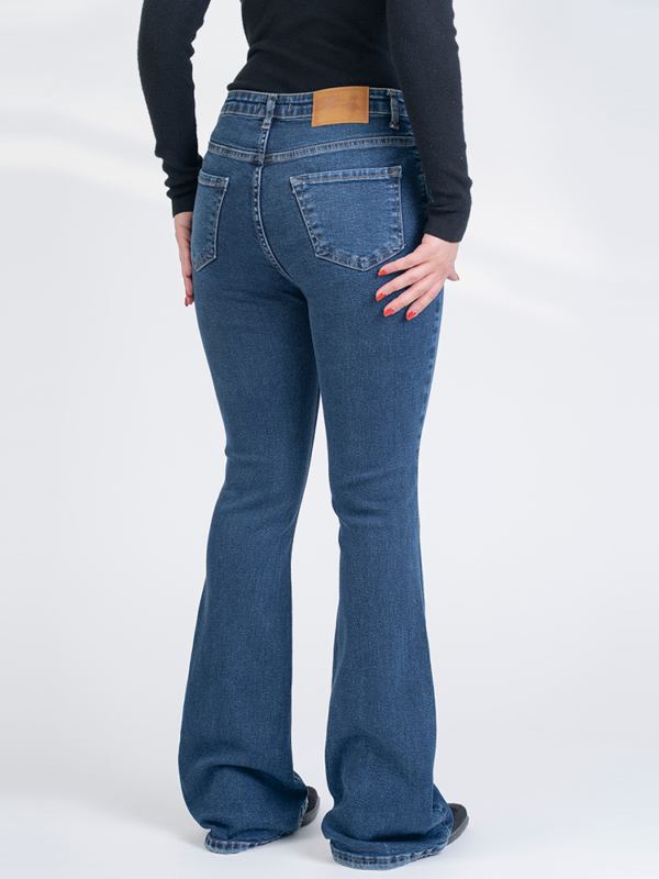 شلوار جین بوت کات قد 110 کش کد 22863 - Image 2