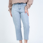 شلوار جین استریت قد 90 دمپا کات کد 22887