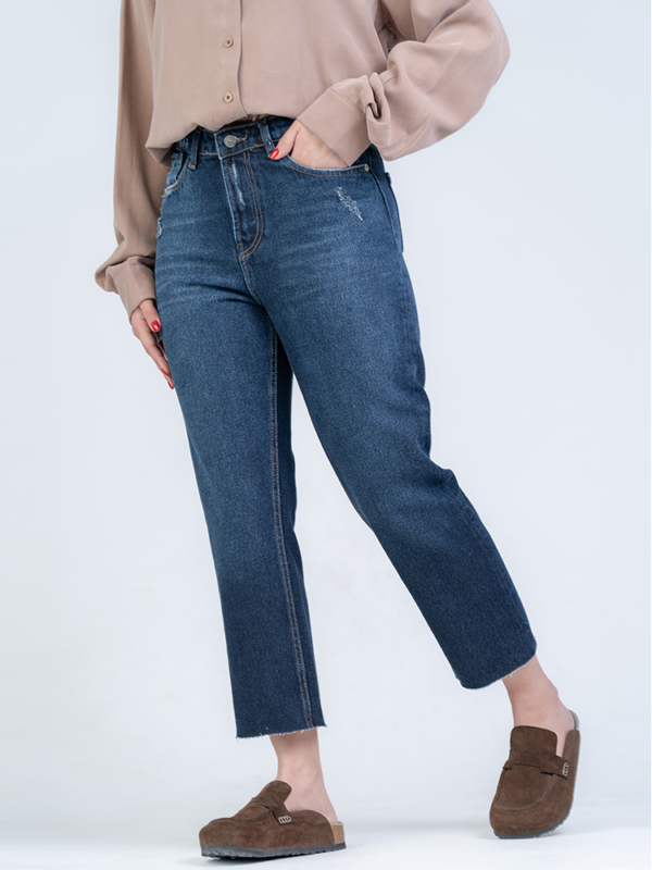 شلوار جین استریت قد 90 دمپا کات کد 22889 - Image 2