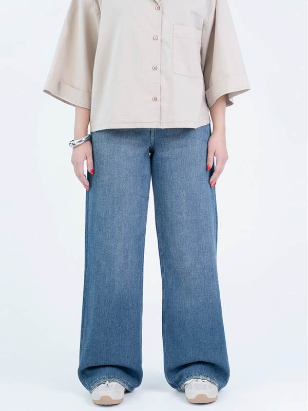 شلوار جین بگ قد 110 کد 22972 - Image 3