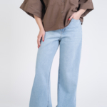 شلوار جین بگ قد 110 کم کش کد 22990