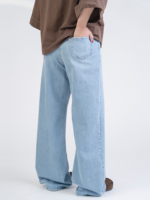 شلوار جین بگ قد 110 کم کش کد 22990 - Image 2