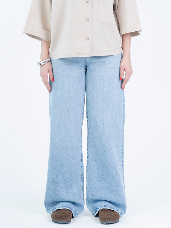 شلوار جین بگ قد 110 کم کش کد 22991 - Image 3