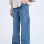 شلوار جین بگ قد 110 کم کش کد 22992