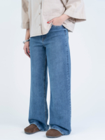 شلوار جین بگ قد 110 کم کش کد 22992