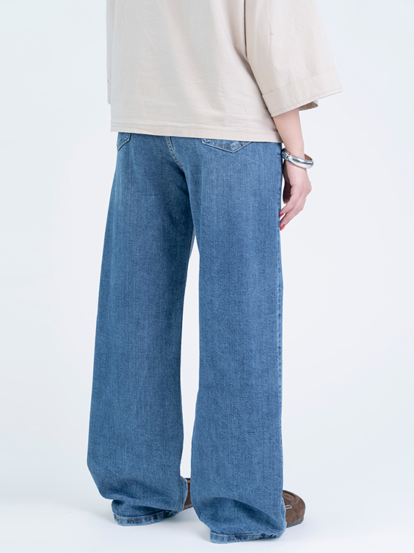 شلوار جین بگ قد 110 کم کش کد 22992 - Image 2