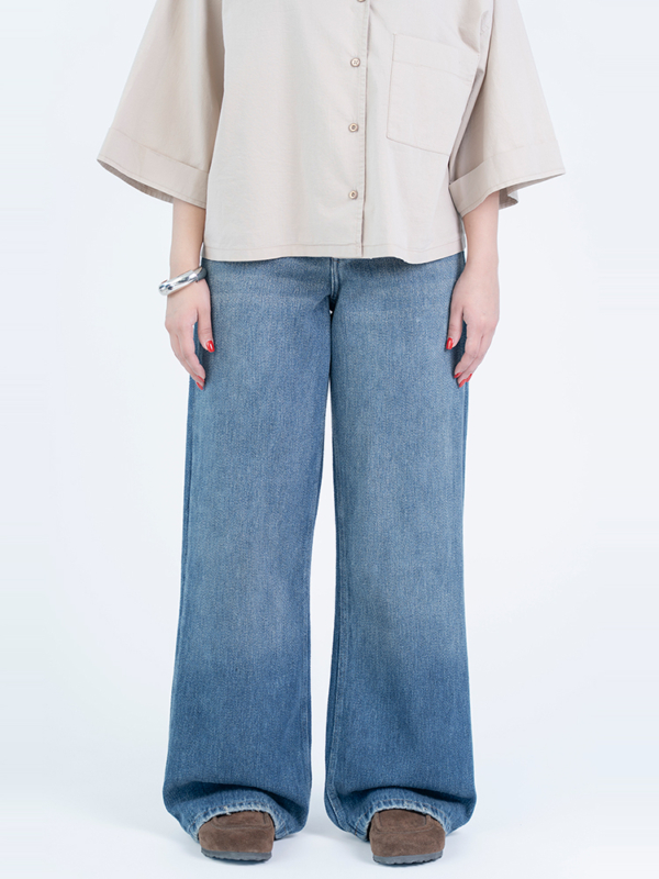 شلوار جین بگ قد 110 کد 23077 - Image 3