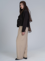 شلوار پارچه ای واید لگ فیلتو قد 110 تیکال کرم کد 2483 - Image 2