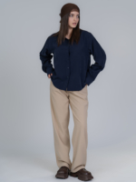 شلوار پارچه ای واید لگ قد 110 تیکال کرم کد 2490 - Image 5