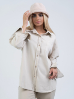 شومیز کتان استخوانی