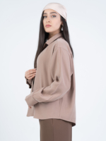 شومیز پارچه ای اوشن نسکافه ای