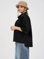 شومیز پارچه ای مونو مشکی