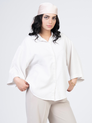 شومیز روناس لیوسل سفید