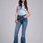 شلوار جین زنانه اسپنیش قد 110 پارچه کش