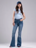 شلوار جین زنانه اسپنیش قد 110 پارچه کش