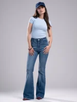 شلوار جین زنانه اسپنیش قد 110 پارچه کش