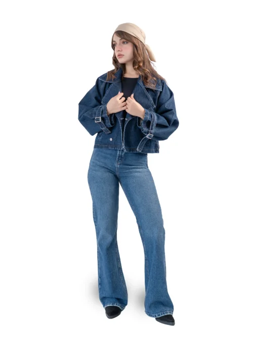شلوار جین زنانه فلر قد 110